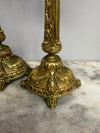 Antique Pair French Rococo/Baroque Style 19th Century Brass Candlesticks | Antique & Vintage | Moonee Ponds Antiques | Australia Wide Delivery