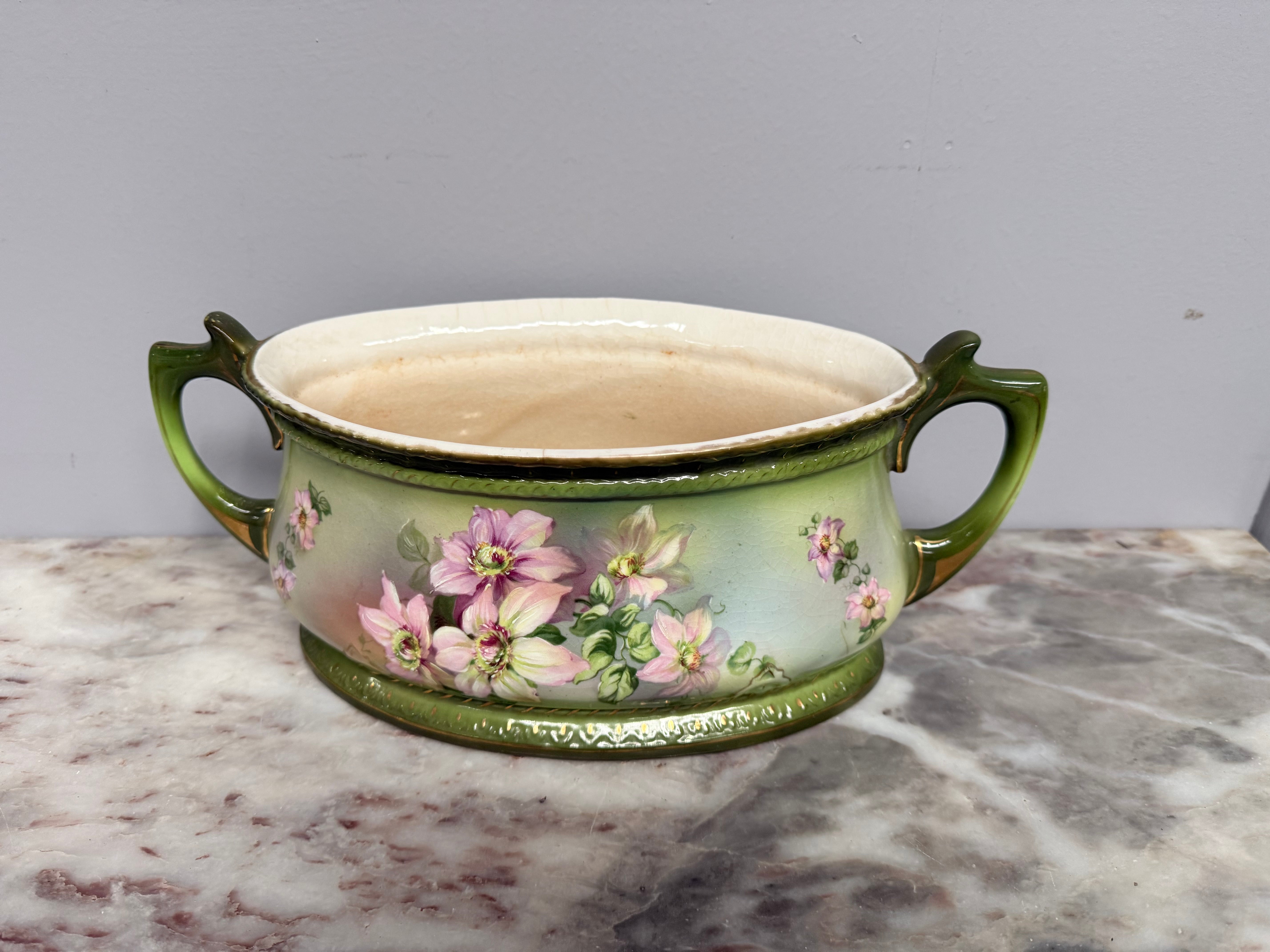 Edwardian 2 Handled Flower Planter Pot / Jardiniere | Antique & Vintage | Moonee Ponds Antiques | Australia Wide Delivery