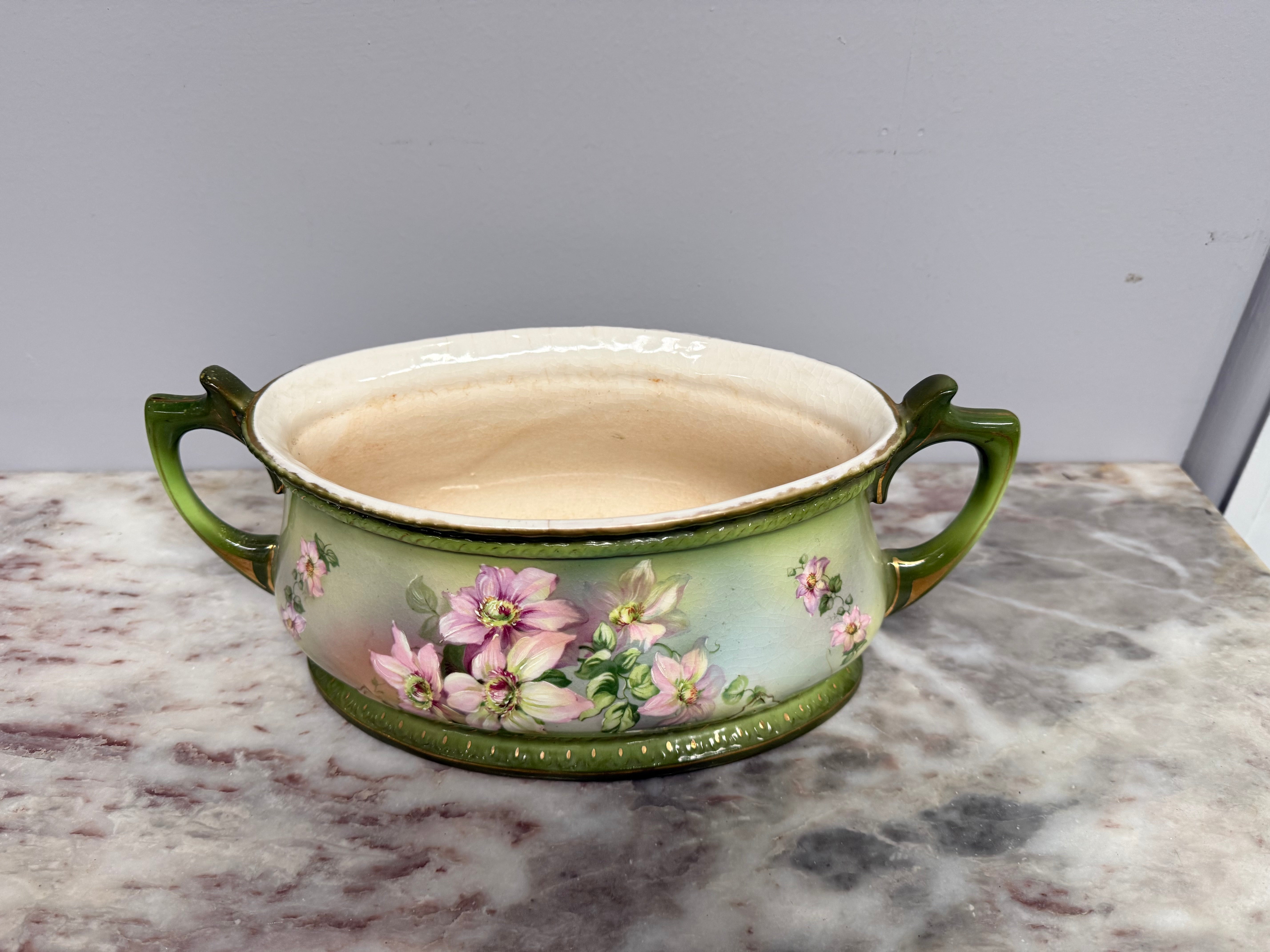 Edwardian 2 Handled Flower Planter Pot / Jardiniere | Antique & Vintage | Moonee Ponds Antiques | Australia Wide Delivery