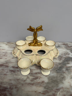 Rare Vintage "Crown Devon" Fielding's Lustre Ware Set 6 Egg Cruet | Antique & Vintage | Moonee Ponds Antiques | Australia Wide Delivery