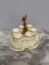 Rare Vintage "Crown Devon" Fielding's Lustre Ware Set 6 Egg Cruet | Antique & Vintage | Moonee Ponds Antiques | Australia Wide Delivery