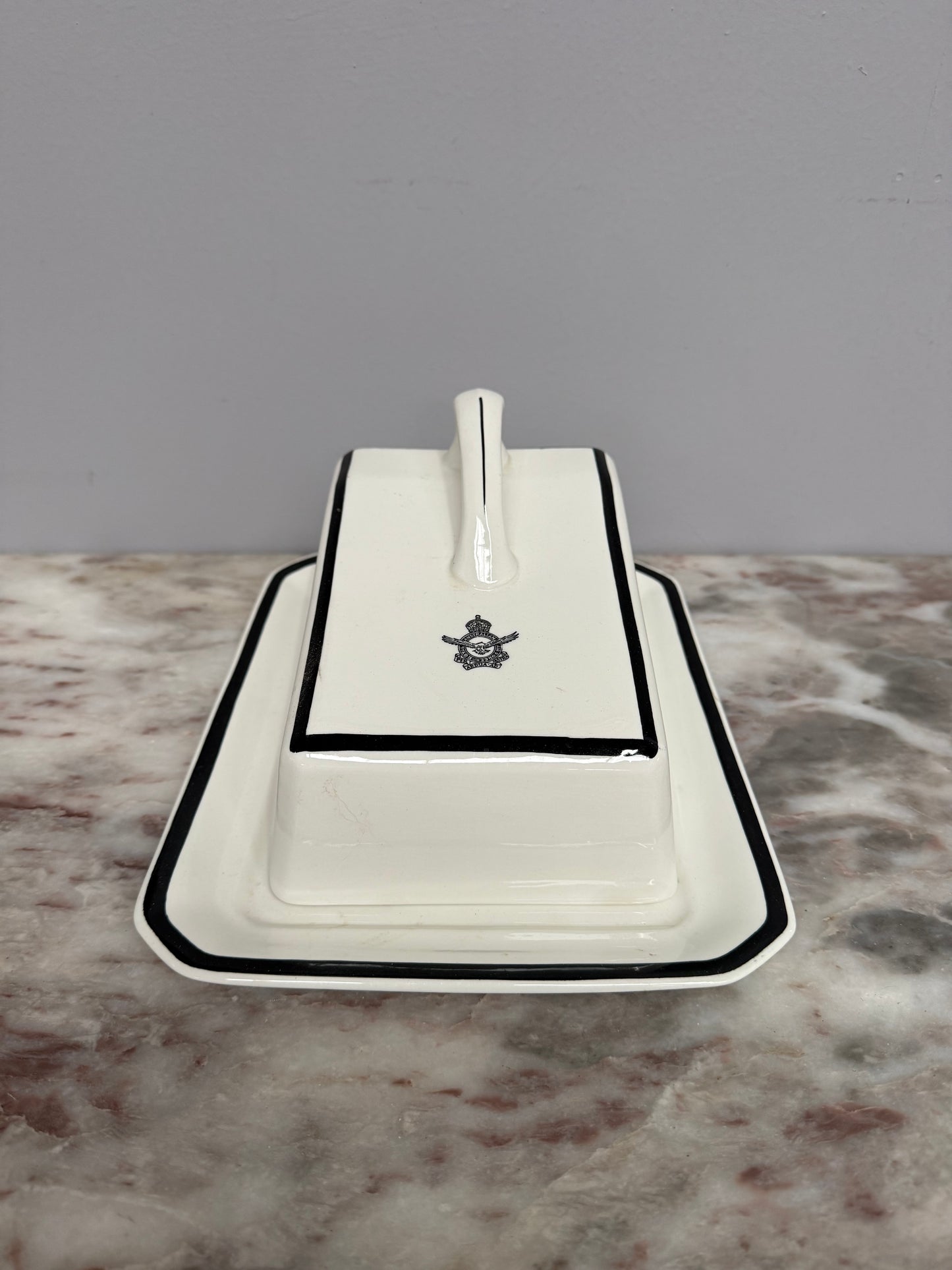 Vintage Royal Australian Air Force Cheese Dish & Cover