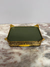 Vintage Gilt Filigree Petit Point Embroidered Trinket/Vanity Box | Antique & Vintage | Moonee Ponds Antiques | Australia Wide Delivery