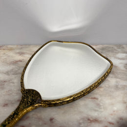 Vintage 3Pce Gilt Filigree Petit Point Vanity Set