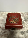 Vintage Chinese Red Lacquer Painters Trinket Box | Antique & Vintage | Moonee Ponds Antiques | Australia Wide Delivery