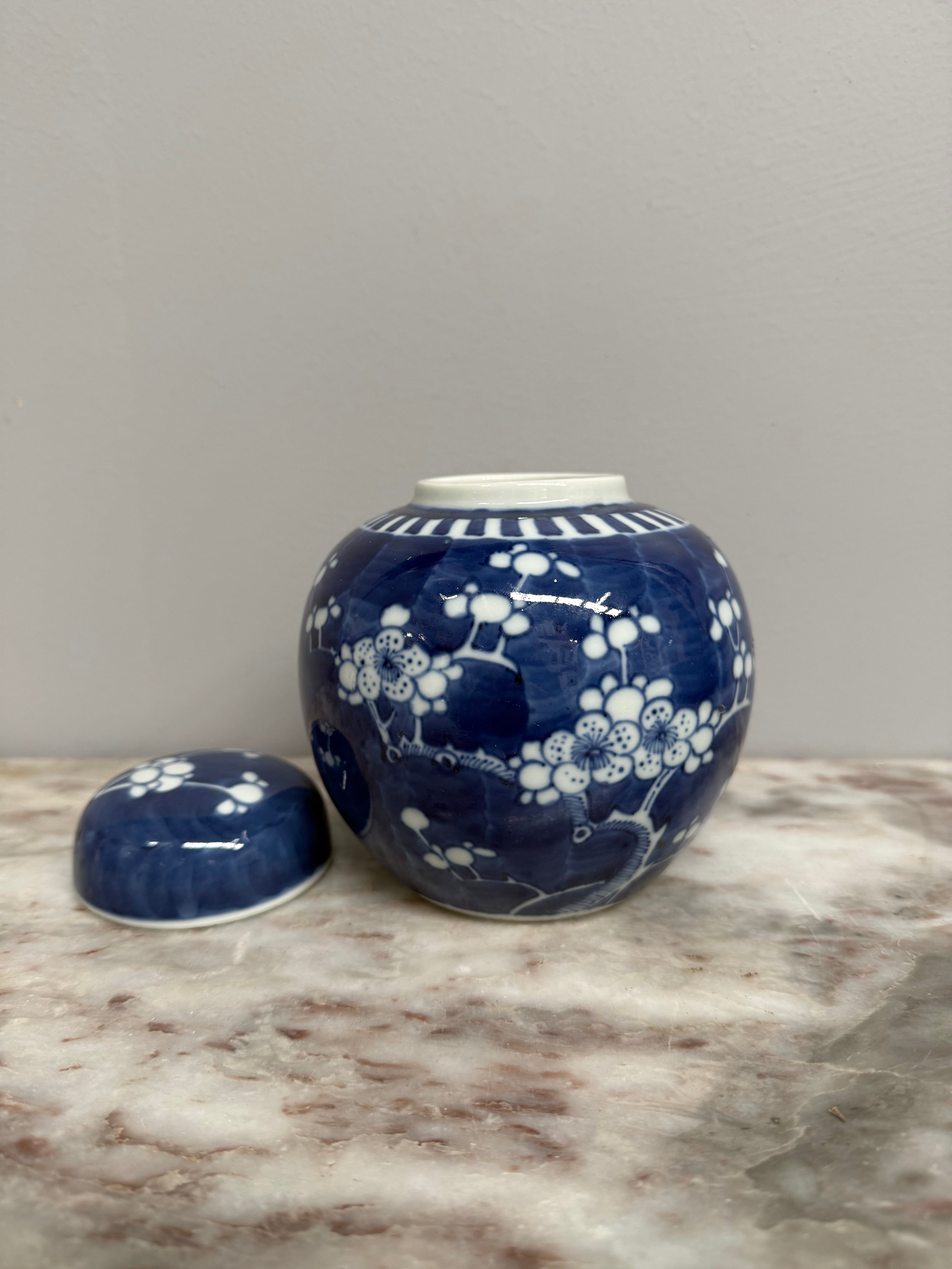 Vintage Blue & White Prunes Ginger Jar | Antique & Vintage | Moonee Ponds Antiques | Australia Wide Delivery