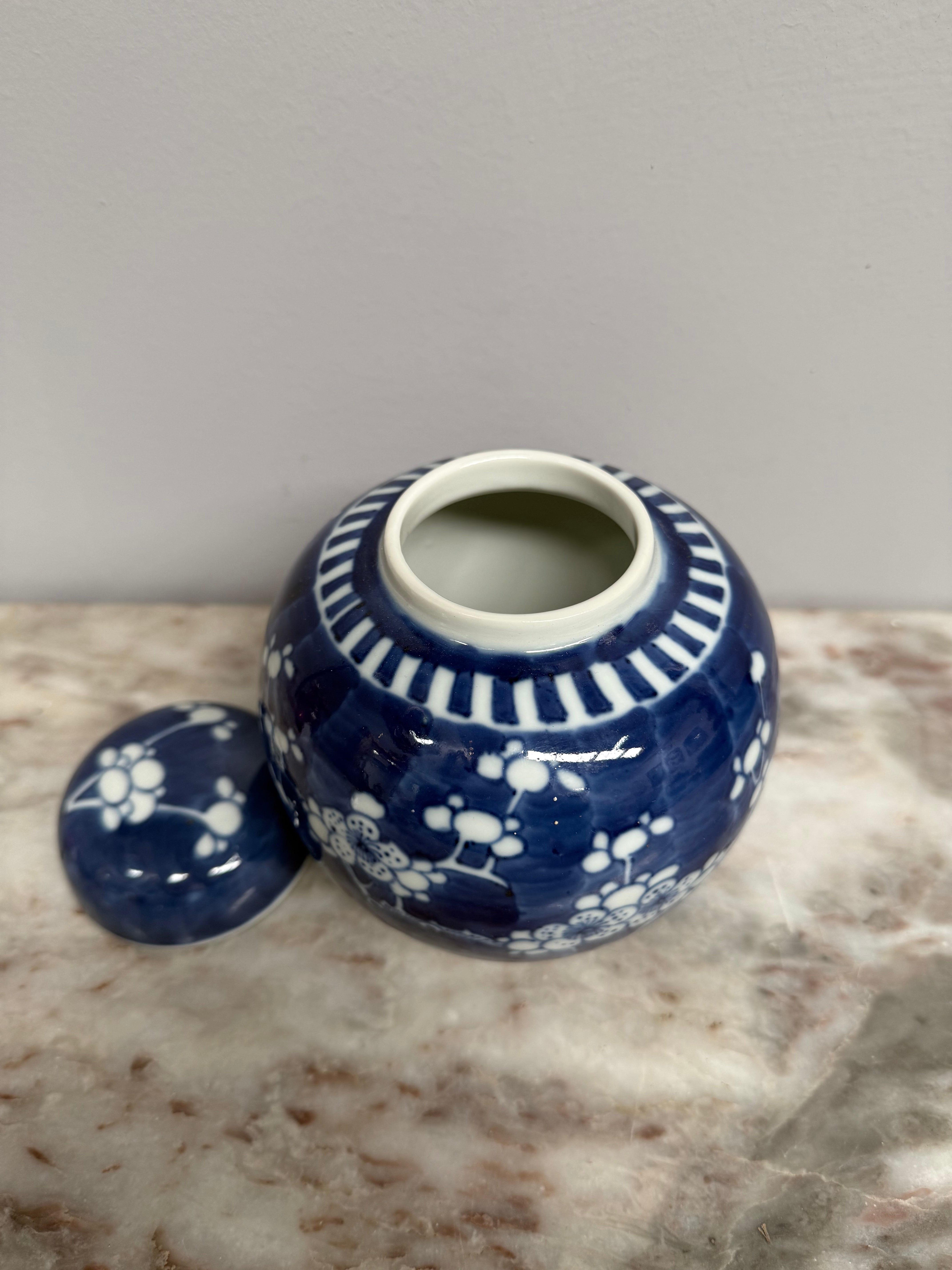 Vintage Blue & White Prunes Ginger Jar | Antique & Vintage | Moonee Ponds Antiques | Australia Wide Delivery