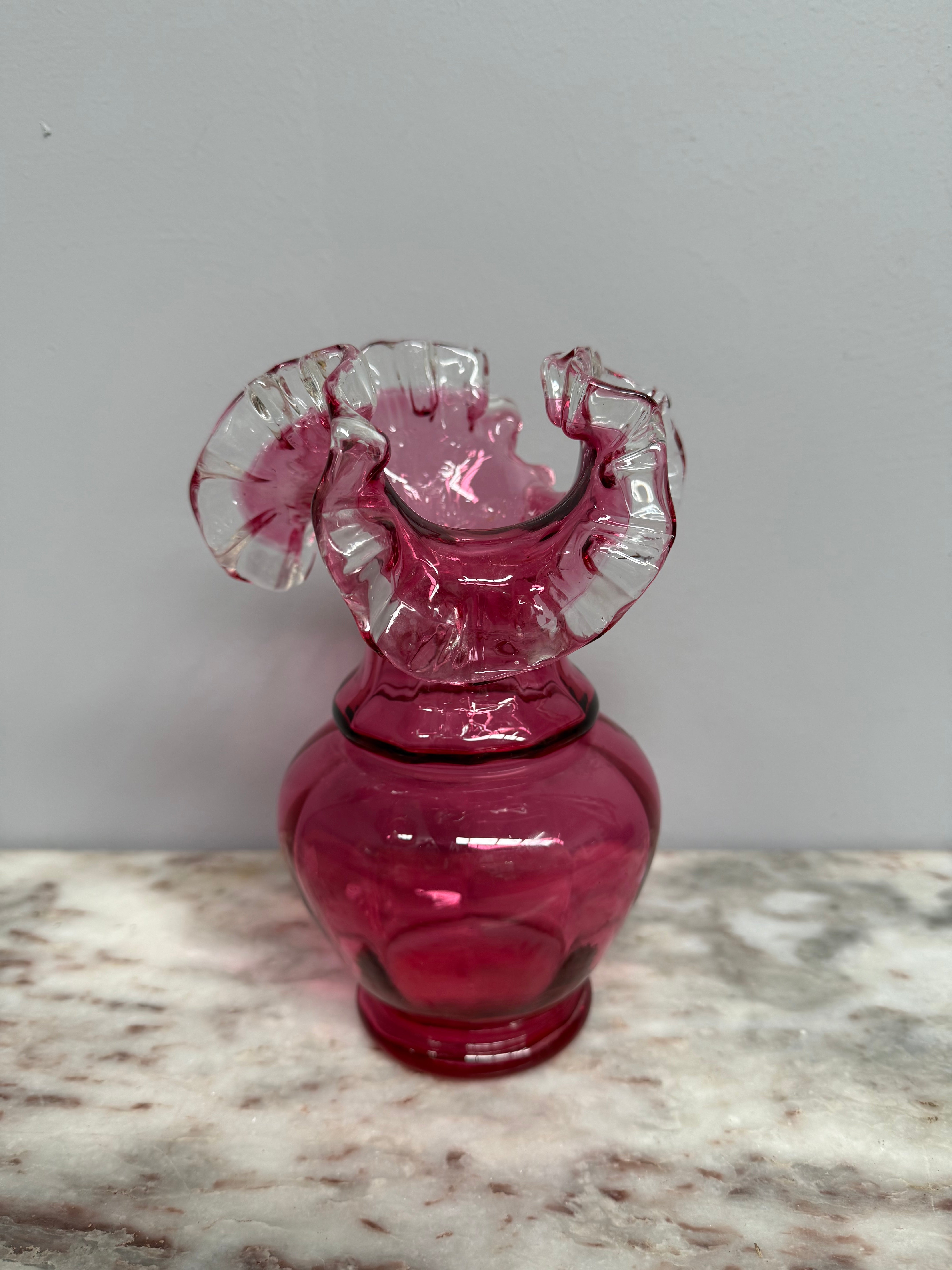 Vintage Cranberry Glass Vase | Antique & Vintage | Moonee Ponds Antiques | Australia Wide Delivery