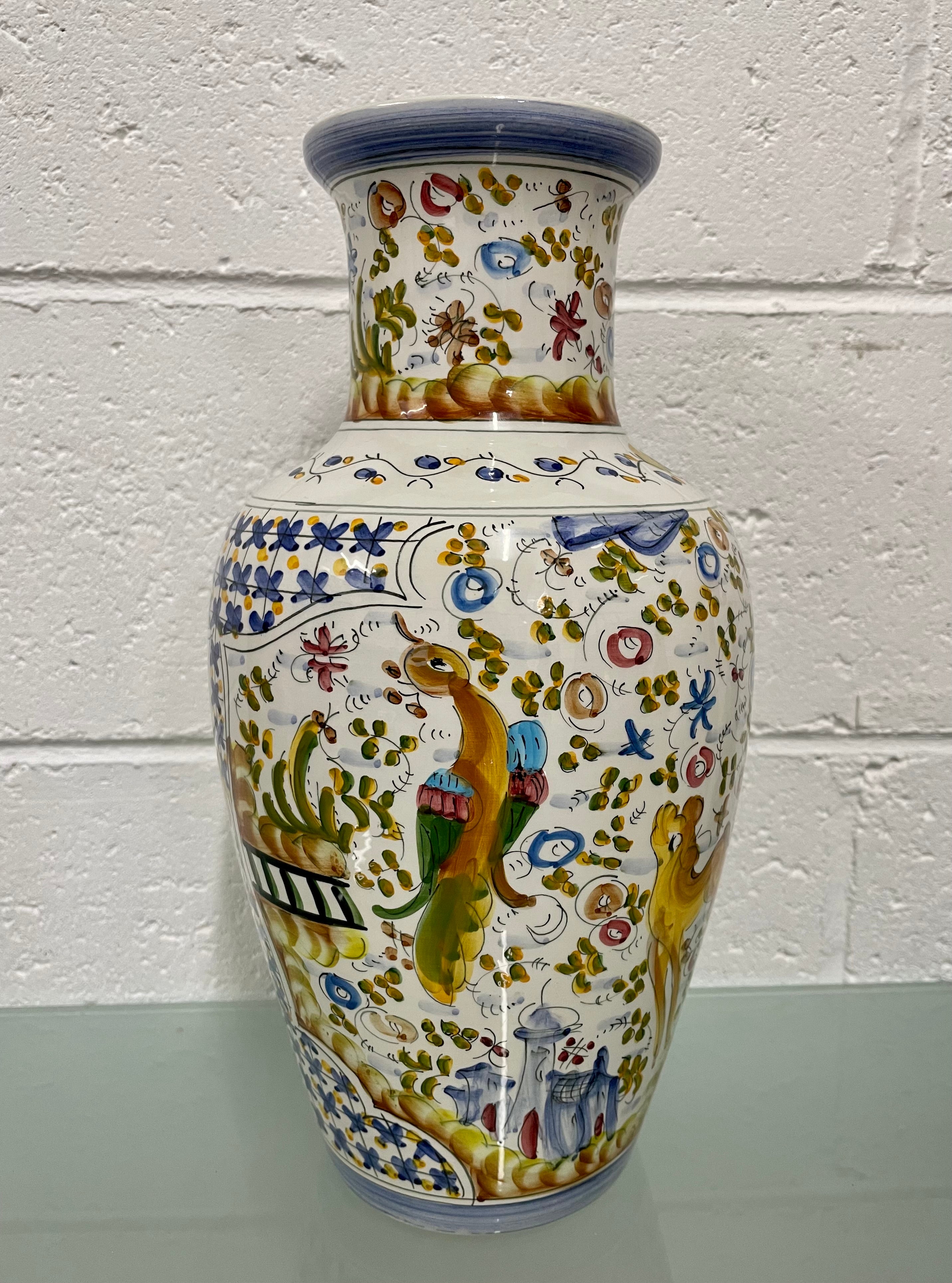 Vintage Hand Painted Portugal Vase | Antique & Vintage | Moonee Ponds Antiques | Australia Wide Delivery