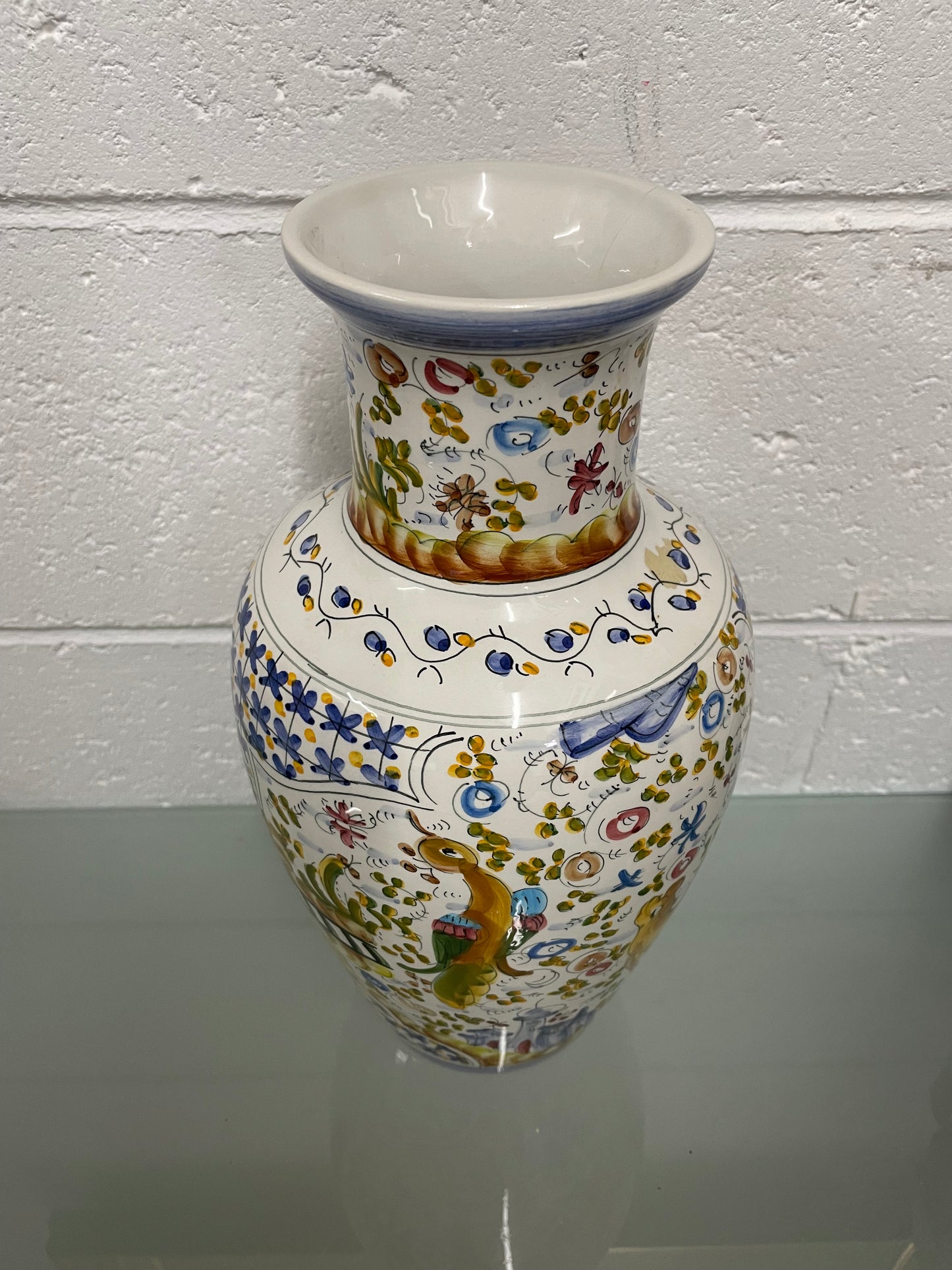 Vintage Hand Painted Portugal Vase