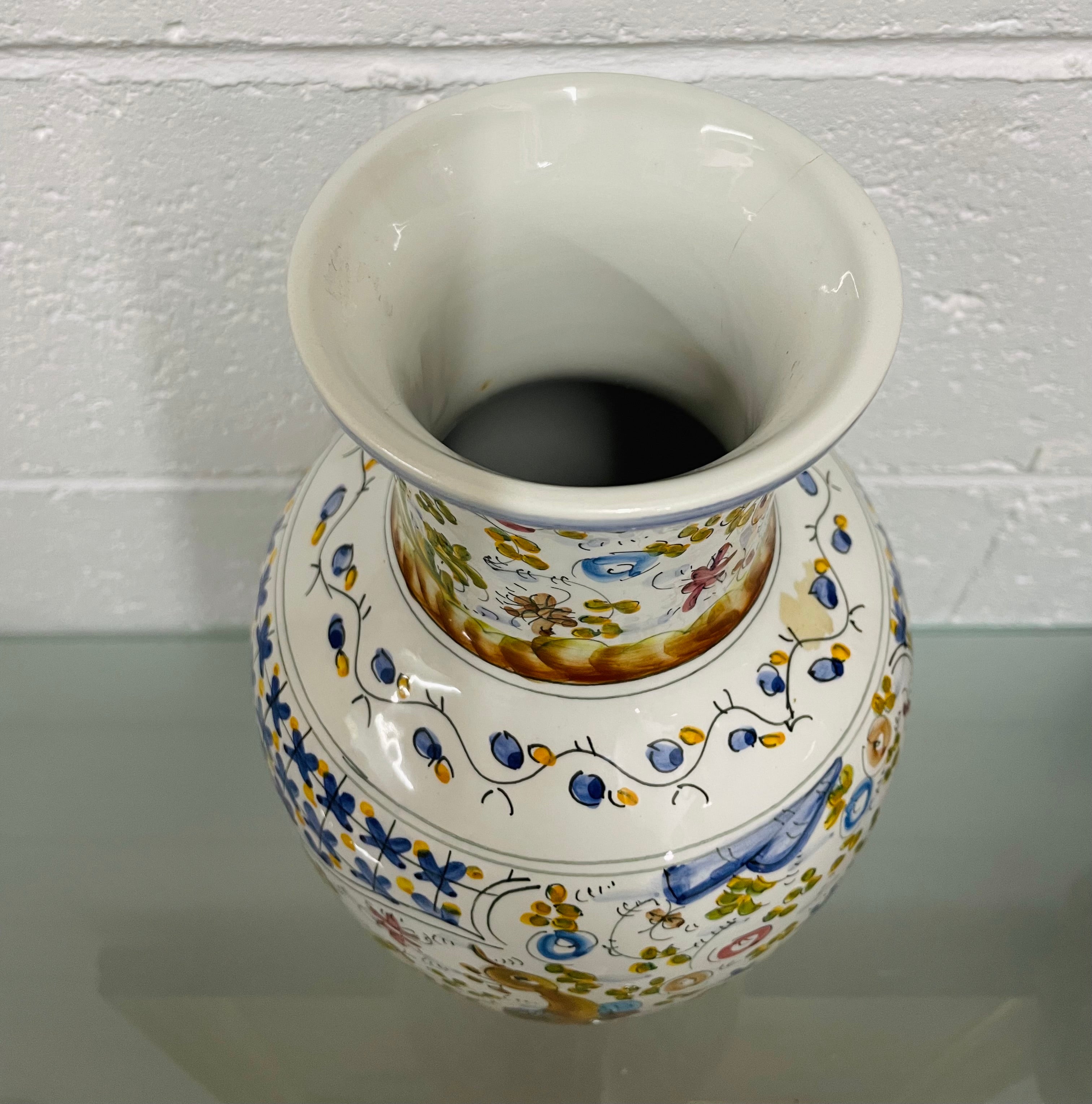 Vintage Hand Painted Portugal Vase | Antique & Vintage | Moonee Ponds Antiques | Australia Wide Delivery