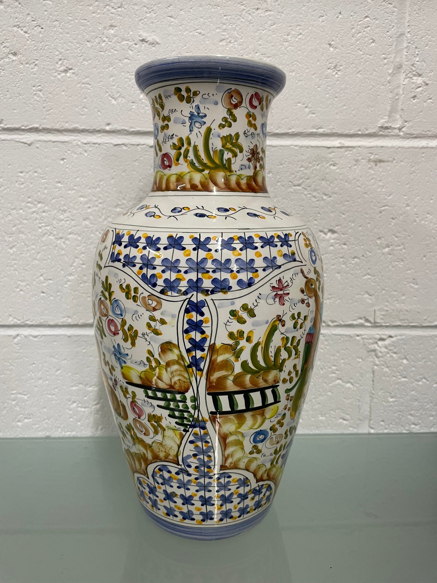 Vintage Hand Painted Portugal Vase