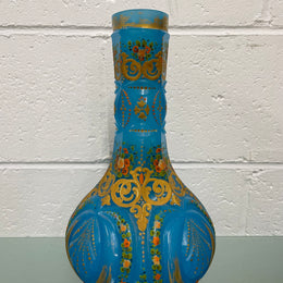 Victorian Hand Gilded & Beveled Opaline Glass