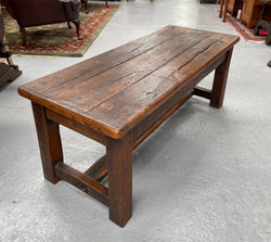 Rustic Narrow Reclaimed French Oak Coffee Table | Antique & Vintage | Moonee Ponds Antiques | Australia Wide Delivery