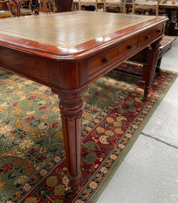 Victorian Mahogany Faux Partner Desk | Antique & Vintage | Moonee Ponds Antiques | Australia Wide Delivery