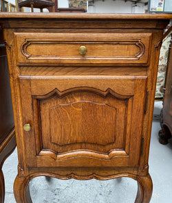 Lovely French Provincial Oak Bedside Cabinets | Antique & Vintage | Moonee Ponds Antiques | Australia Wide Delivery