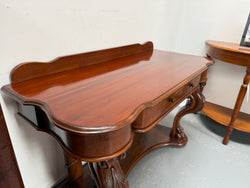 Victorian Mahogany Side Table With Carved Front Legs | Antique & Vintage | Moonee Ponds Antiques | Australia Wide Delivery