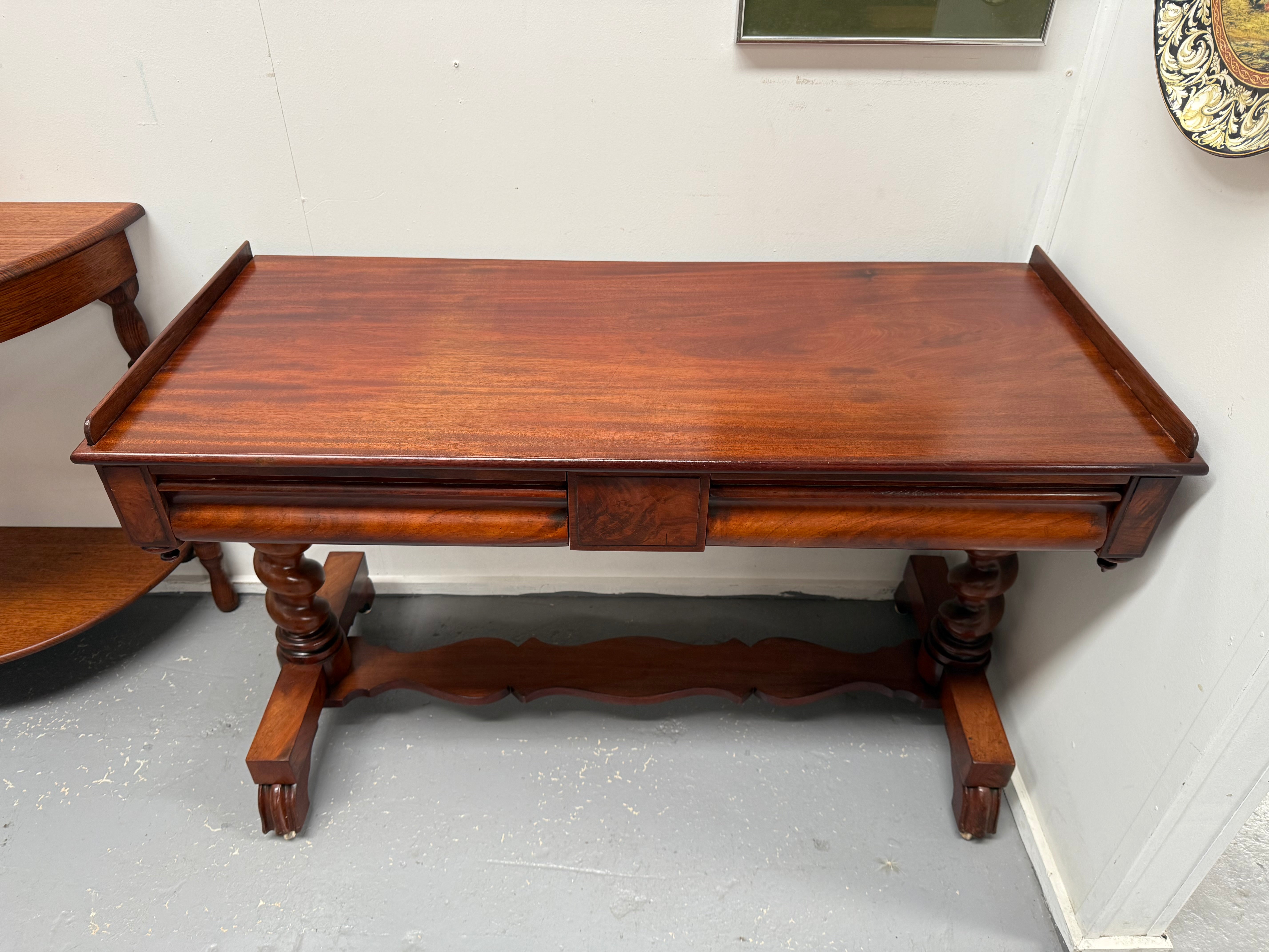 Elegant Victorian Side Table With two Drawers | Antique & Vintage | Moonee Ponds Antiques | Australia Wide Delivery