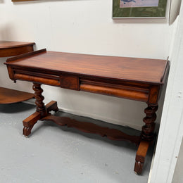 Elegant Victorian Side Table With 2 Drawers