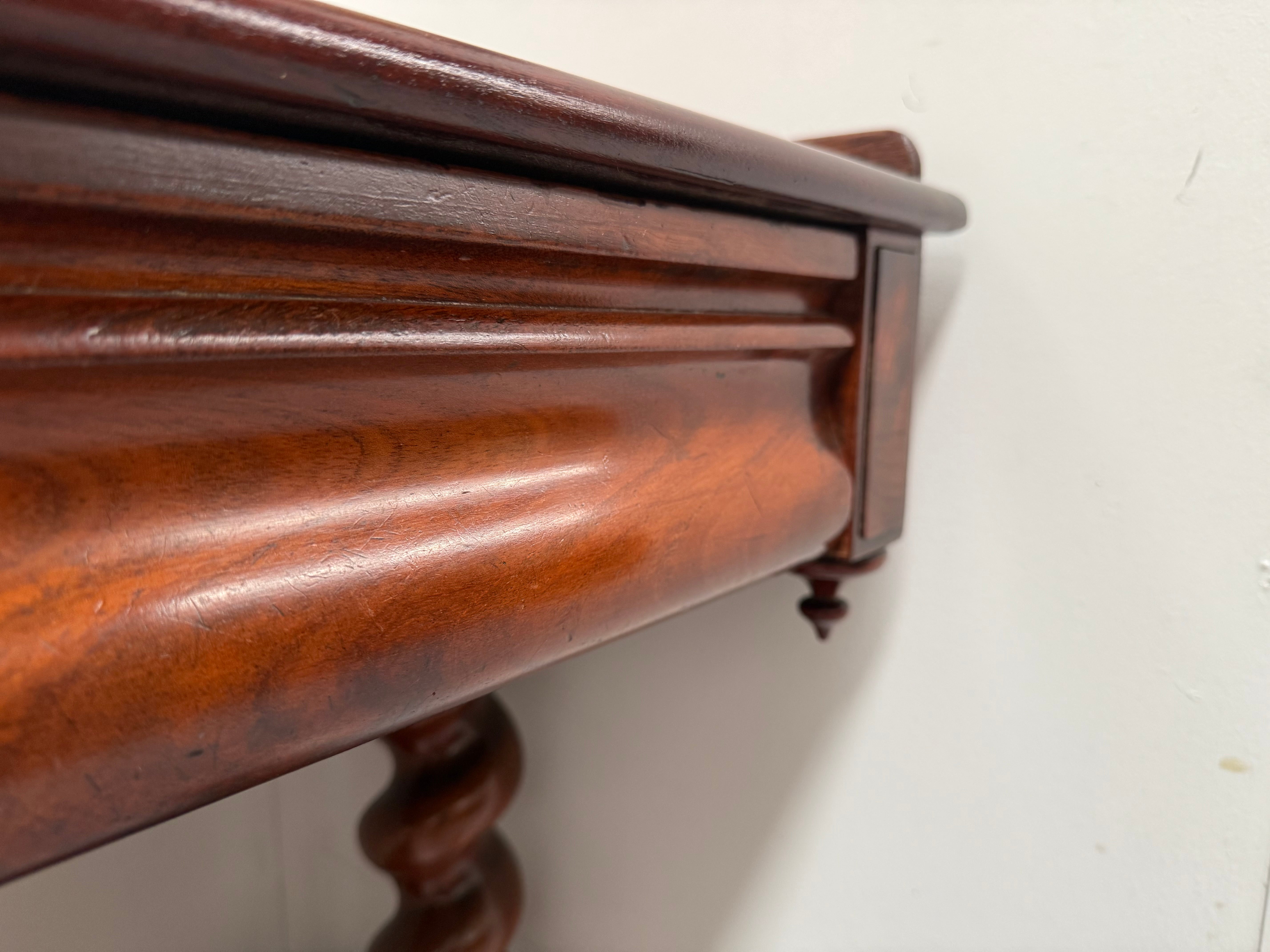 Elegant Victorian Side Table With two Drawers | Antique & Vintage | Moonee Ponds Antiques | Australia Wide Delivery