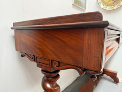 Elegant Victorian Side Table With two Drawers | Antique & Vintage | Moonee Ponds Antiques | Australia Wide Delivery