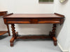 Elegant Victorian Side Table With two Drawers | Antique & Vintage | Moonee Ponds Antiques | Australia Wide Delivery