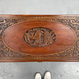 Vintage Carved Camphorwood Chest Circ: 1930's