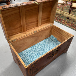 Vintage Carved Camphorwood Chest Circ: 1930's