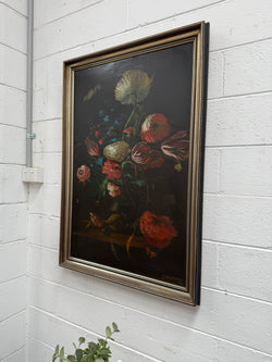 Beautiful Dutch Style Floral Oil Painting | Antique & Vintage | Moonee Ponds Antiques | Australia Wide Delivery