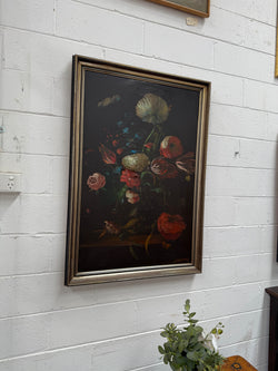Beautiful Dutch Style Floral Oil Painting | Antique & Vintage | Moonee Ponds Antiques | Australia Wide Delivery