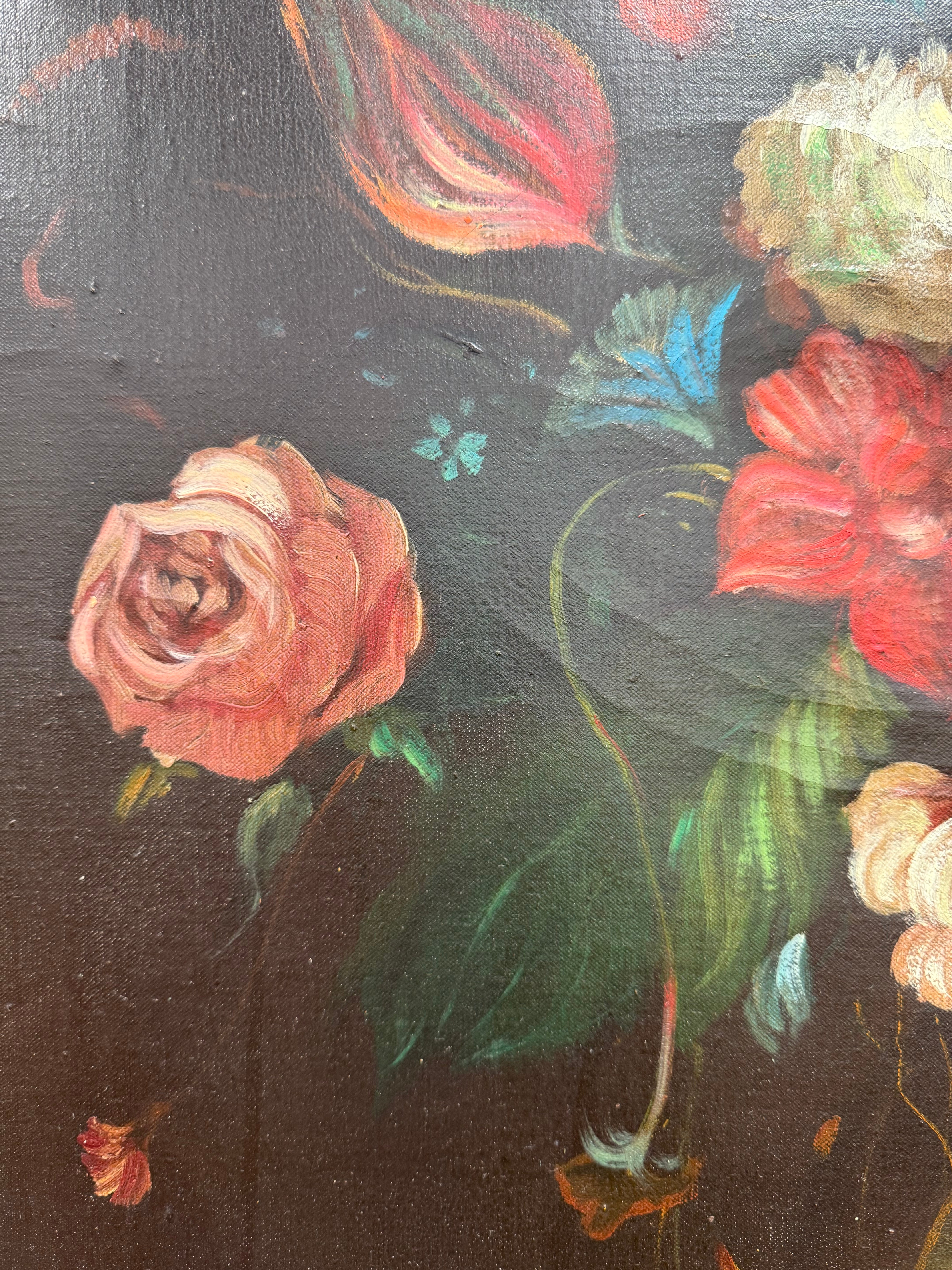 Beautiful Dutch Style Floral Oil Painting | Antique & Vintage | Moonee Ponds Antiques | Australia Wide