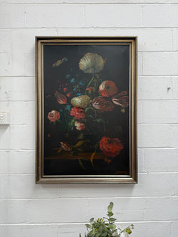Beautiful Dutch Style Floral Oil Painting | Antique & Vintage | Moonee Ponds Antiques | Australia Wide Delivery