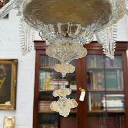 Magnificent Champagne Italian Murano Chandelier