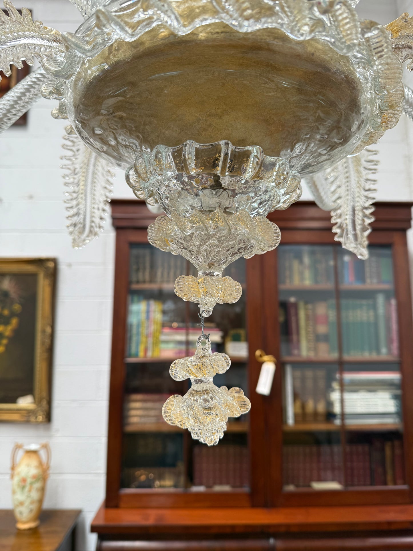Magnificent Champagne Italian Murano Chandelier