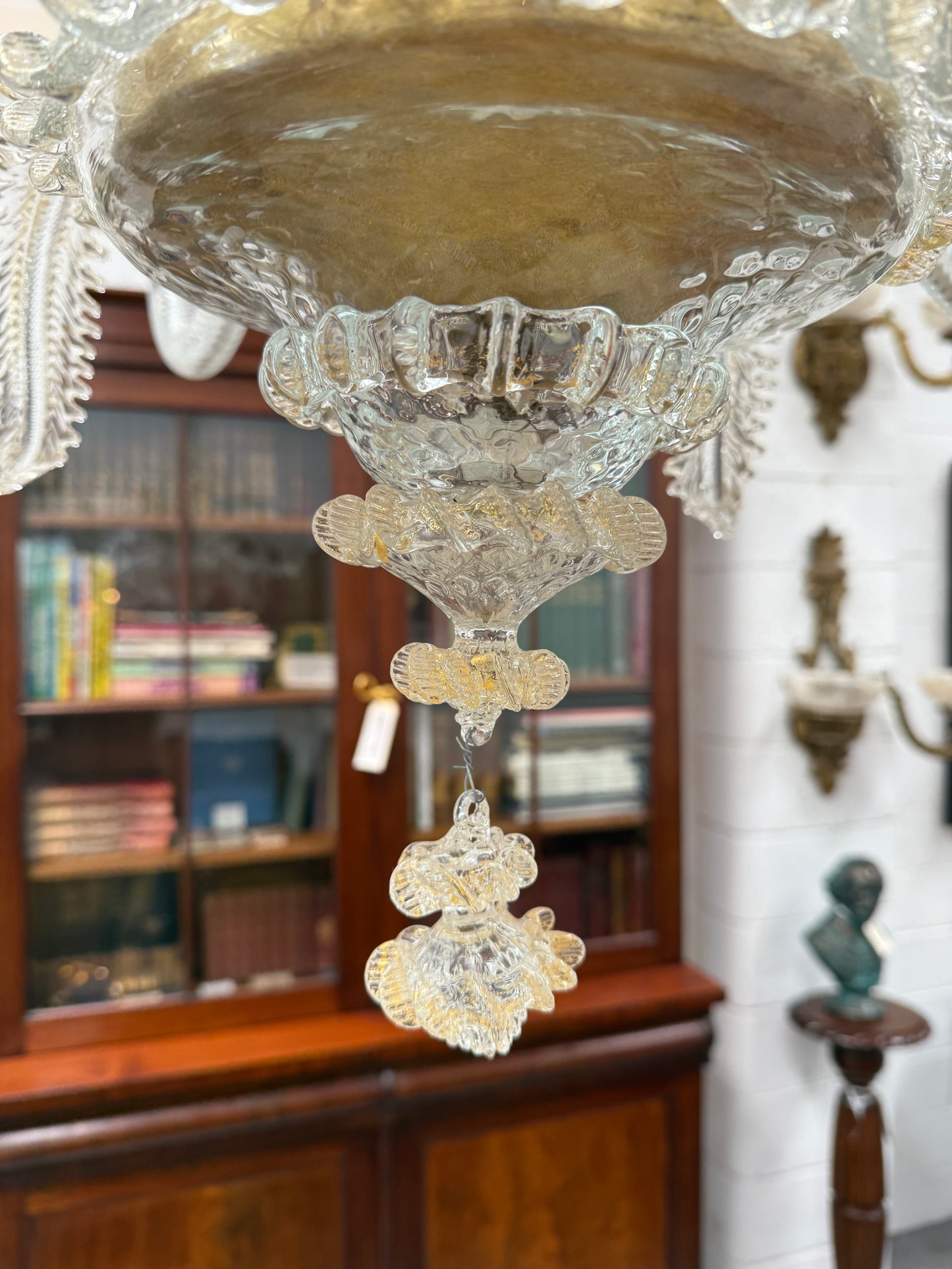 Magnificent Champagne Italian Murano Chandelier