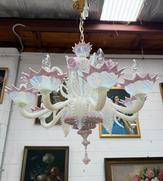 A Rare Mid Century Murano Chandelier