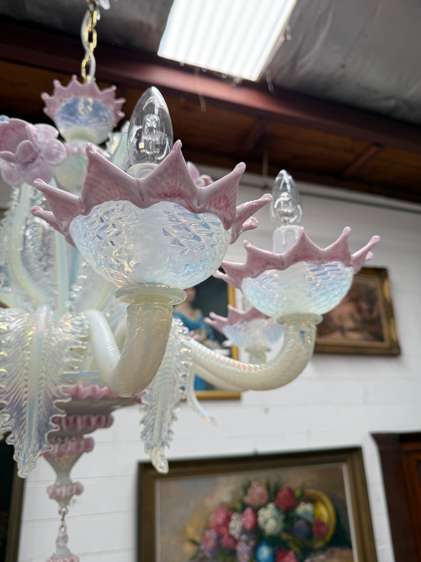 A Rare Mid Century Murano Chandelier
