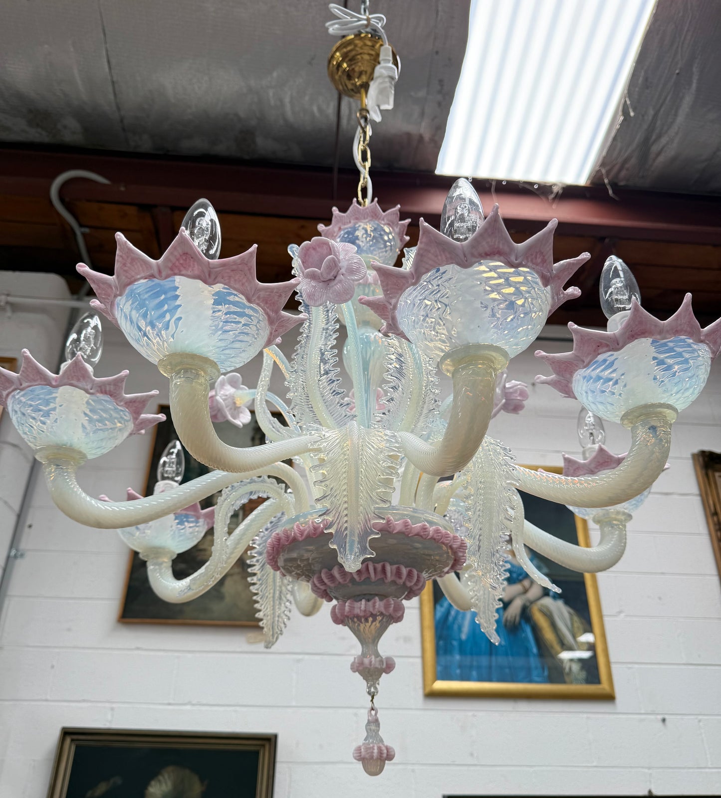 A Rare Mid Century Murano Chandelier