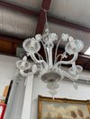Italian Murano Clear Floral Chandelier | Antique & Vintage | Moonee Ponds Antiques | Australia Wide Delivery