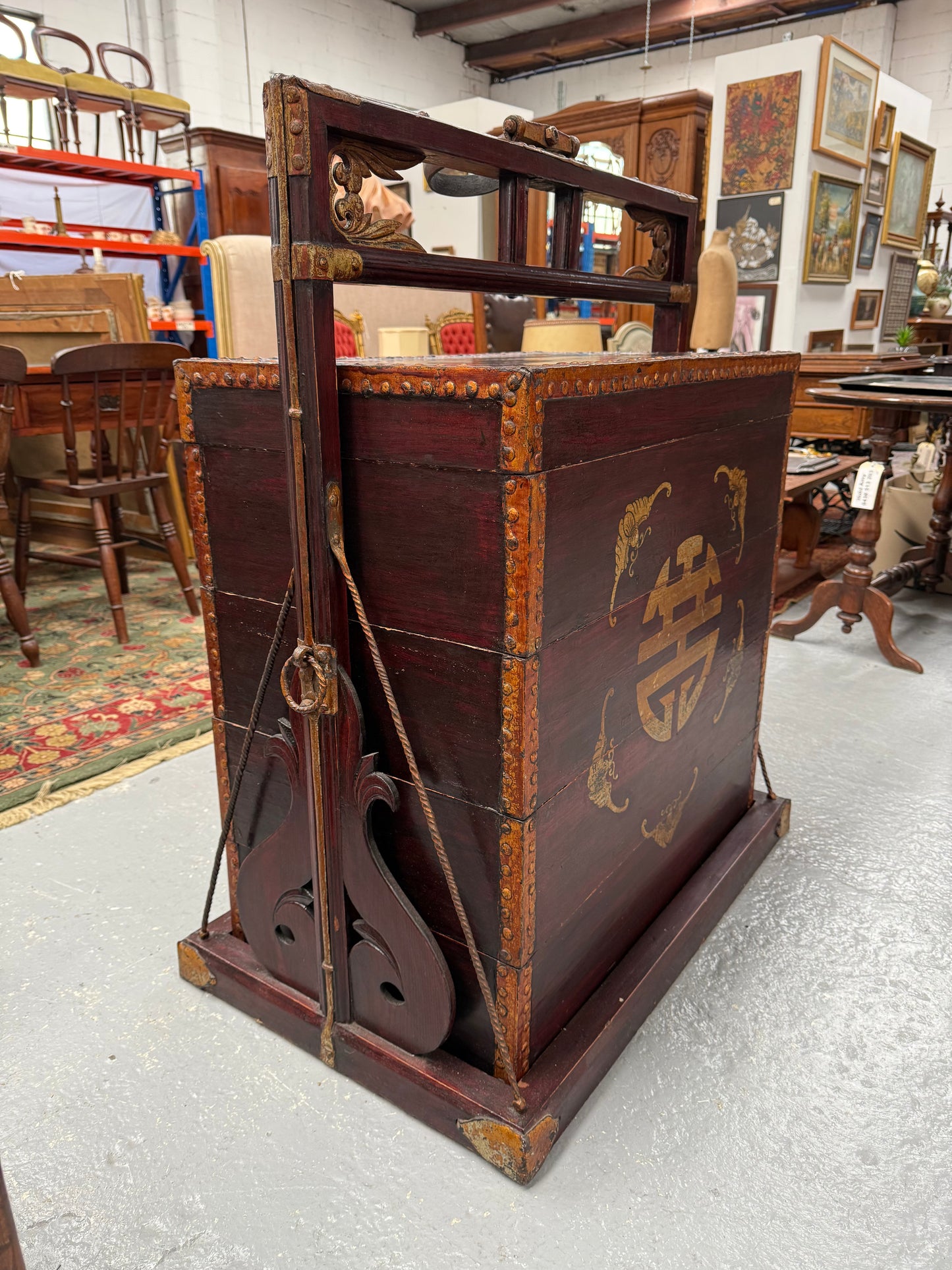 Antique Chinese Wedding Dowry Marraige Chest