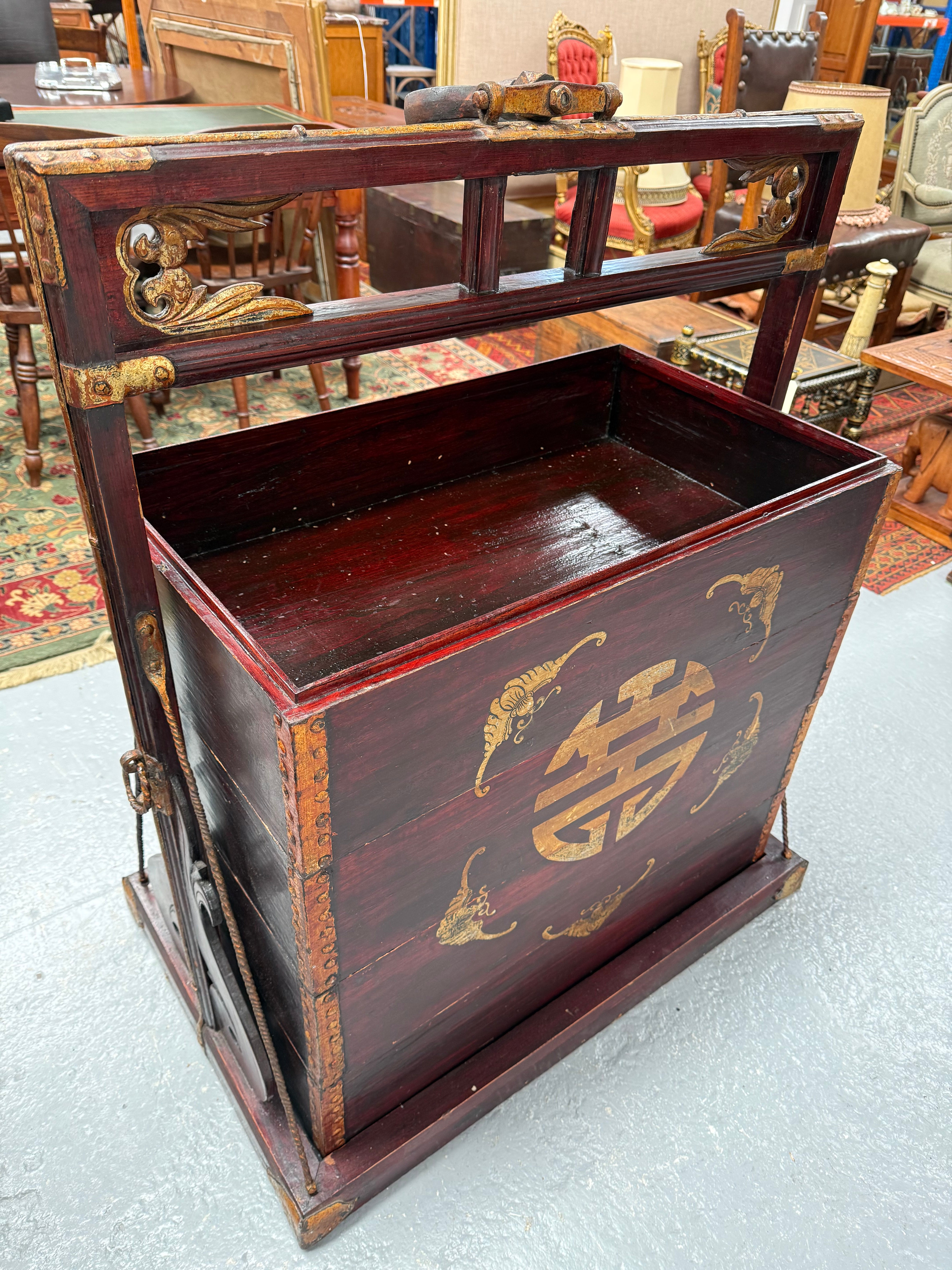 Antique Chinese Wedding Dowry Marraige Chest