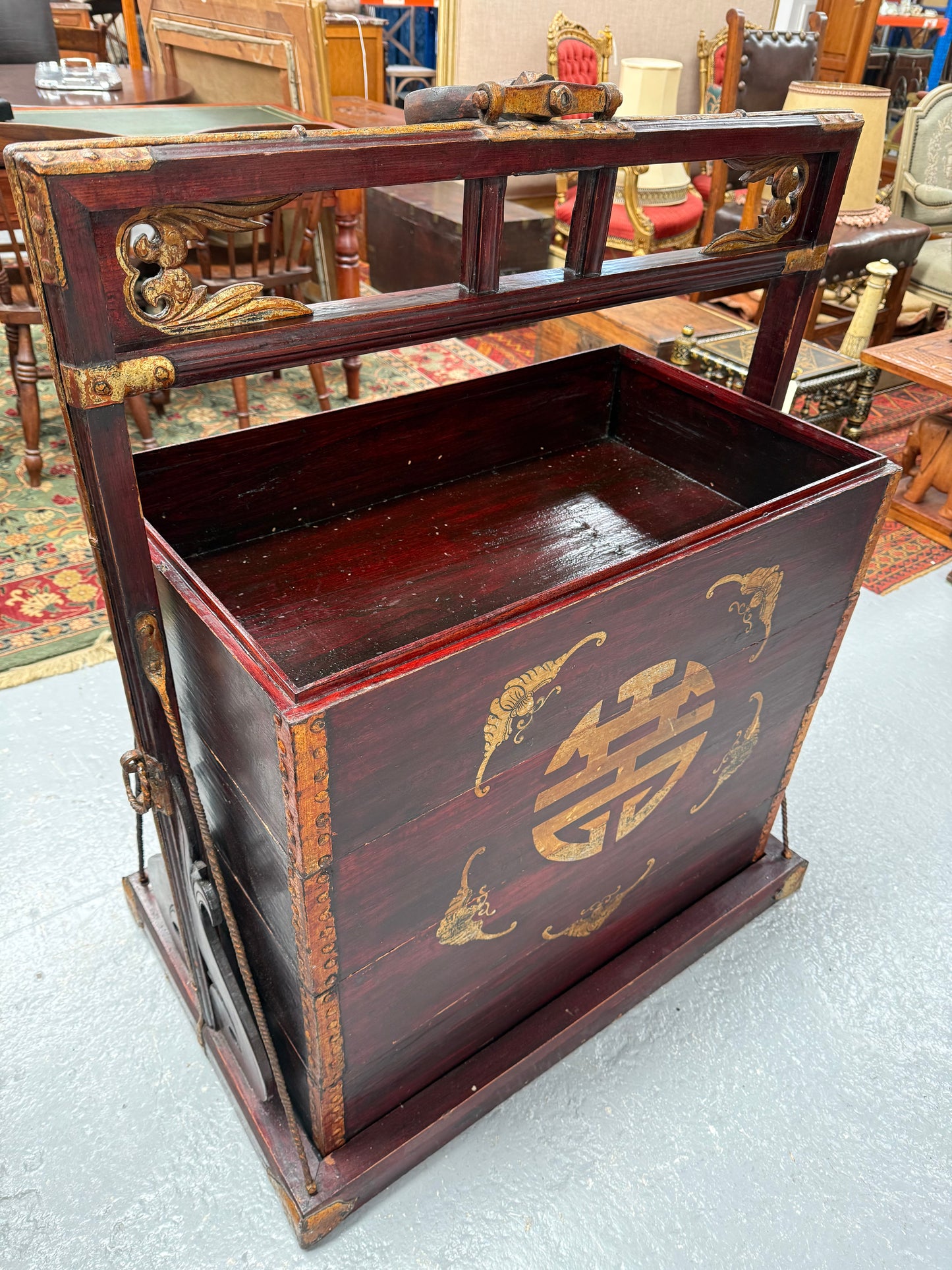 Antique Chinese Wedding Dowry Marraige Chest