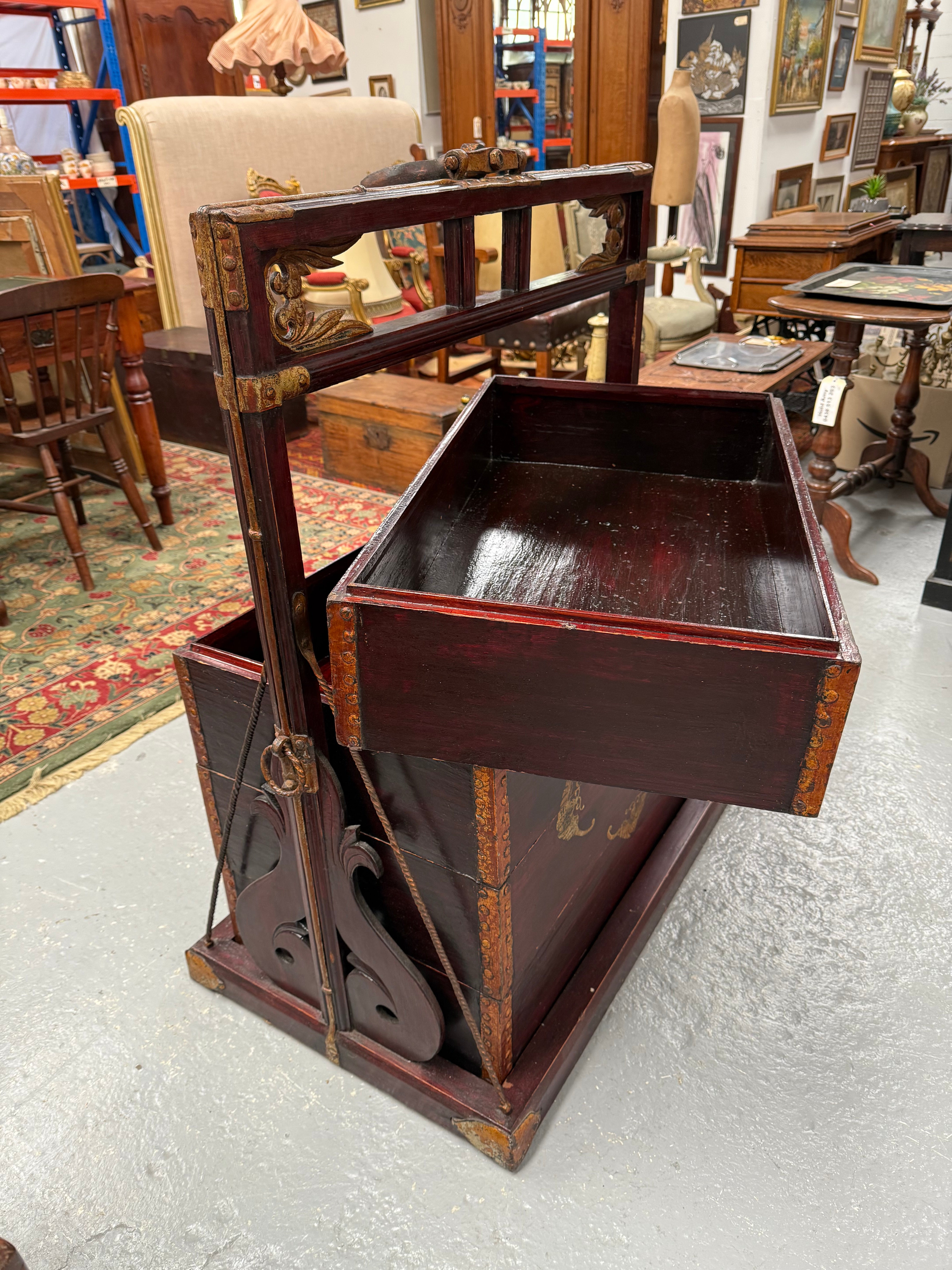 Antique Chinese Wedding Dowry Marraige Chest
