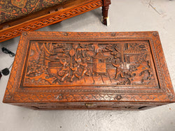 Vintage Carved Camphorwood Chest Circa: 1930's | Antique & Vintage | Moonee Ponds Antiques | Australia Wide Delivery