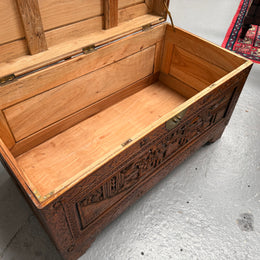 Vintage Carved Camphorwood Chest Circ: 1930's