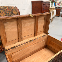 Vintage Carved Camphorwood Chest Circ: 1930's