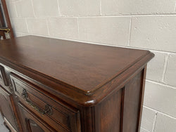 Beautiful French Provincial Oak 2 Door Buffet | Antique & Vintage | Moonee Ponds Antiques | Australia Wide Delivery