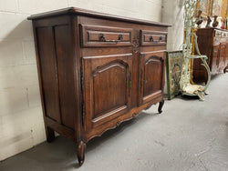 Beautiful French Provincial Oak 2 Door Buffet | Antique & Vintage | Moonee Ponds Antiques | Australia Wide Delivery