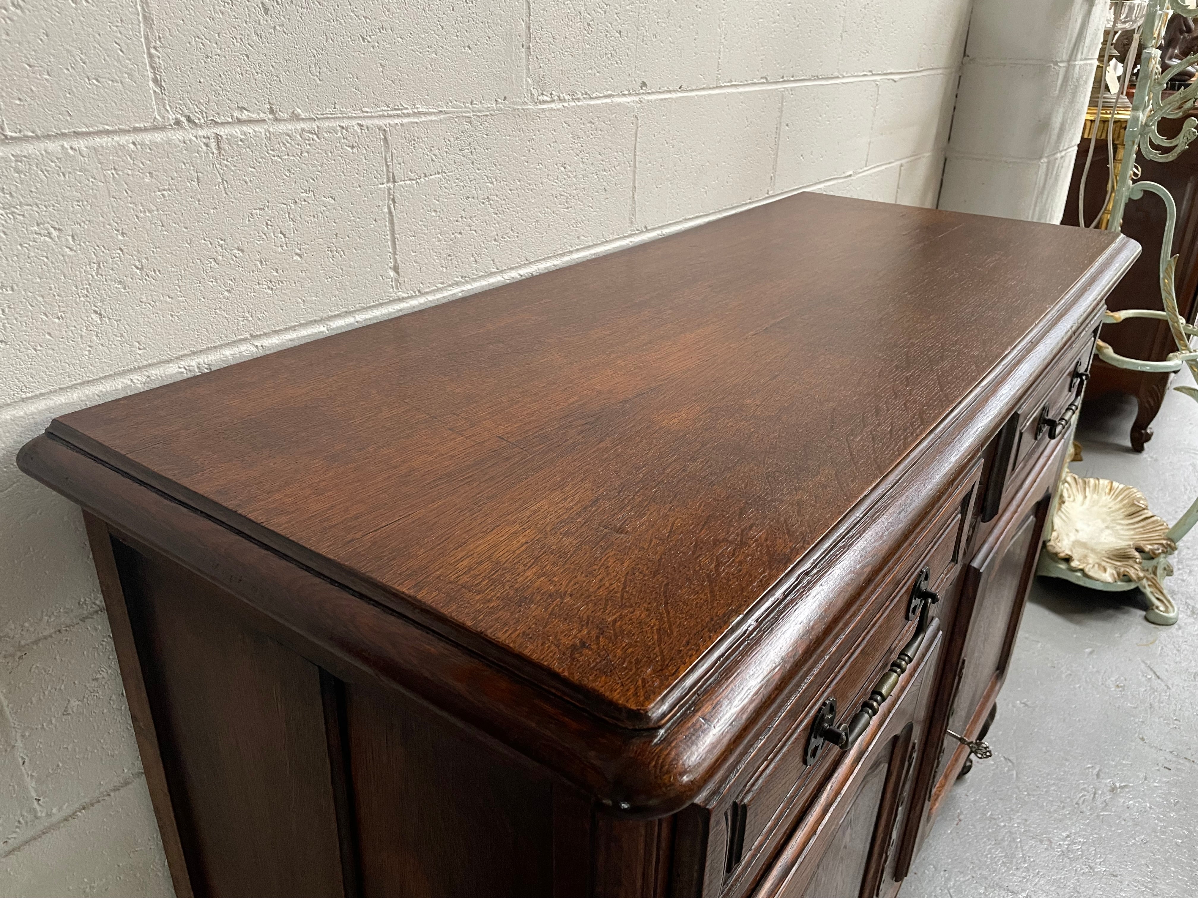 Beautiful French Provincial Oak 2 Door Buffet | Antique & Vintage | Moonee Ponds Antiques | Australia Wide Delivery