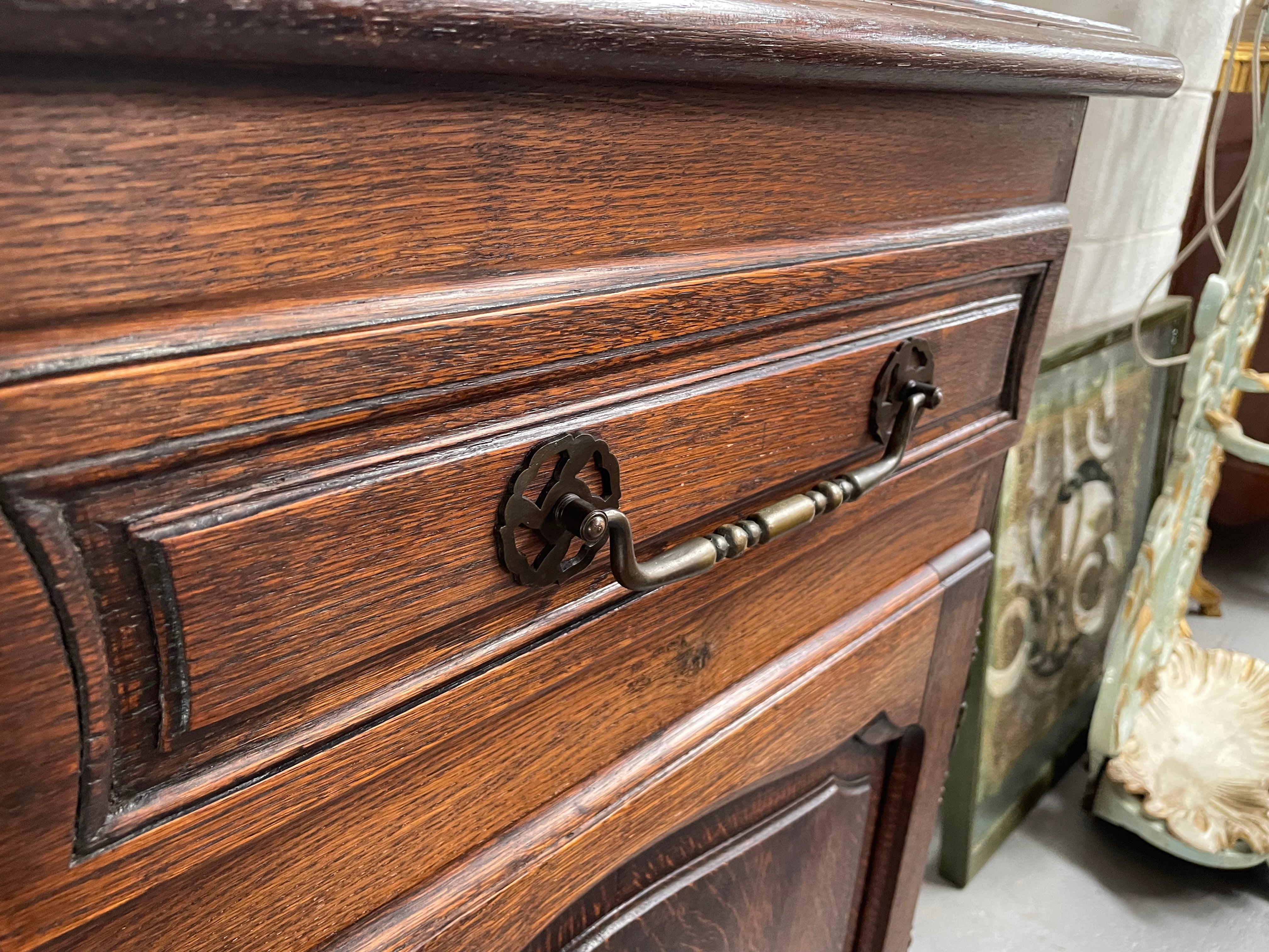 Beautiful French Provincial Oak 2 Door Buffet | Antique & Vintage | Moonee Ponds Antiques | Australia Wide Delivery